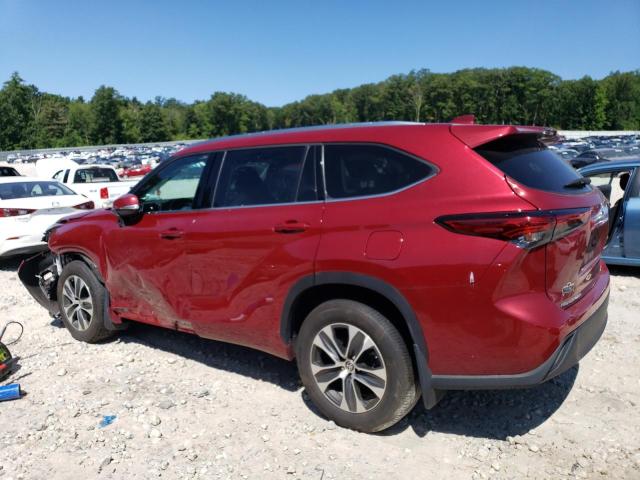 5TDGZRBH1MS533411 - 2021 TOYOTA HIGHLANDER XLE Bordo foto 2