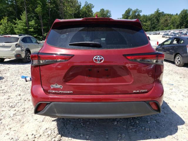 5TDGZRBH1MS533411 - 2021 TOYOTA HIGHLANDER XLE Bordo foto 6