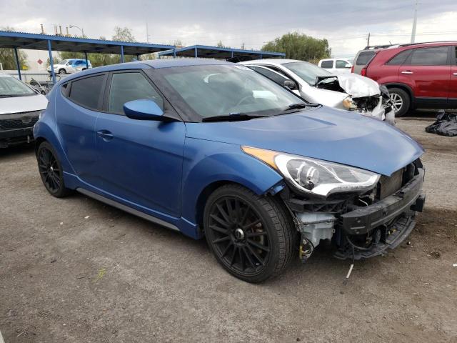 KMHTC6AE6GU262444 - 2016 HYUNDAI VELOSTER TURBO BLUE photo 4