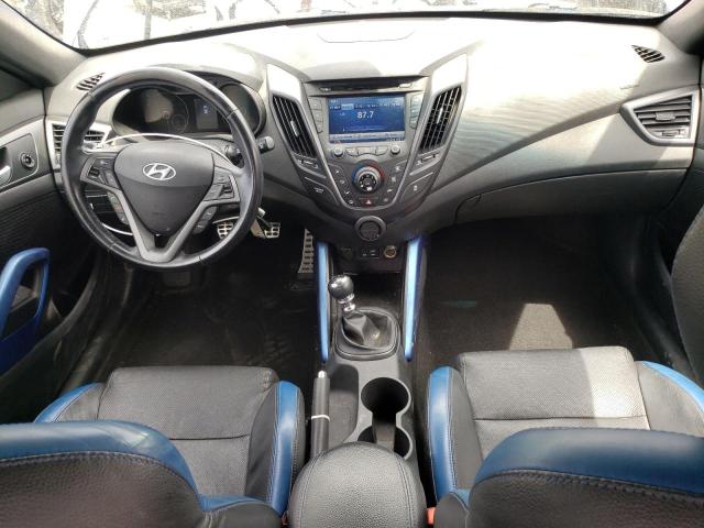 KMHTC6AE6GU262444 - 2016 HYUNDAI VELOSTER TURBO BLUE photo 8