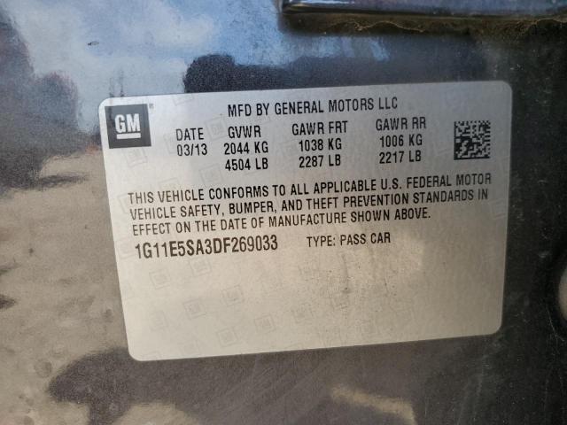 1G11E5SA3DF269033 - 2013 CHEVROLET MALIBU 2LT GRAY photo 12