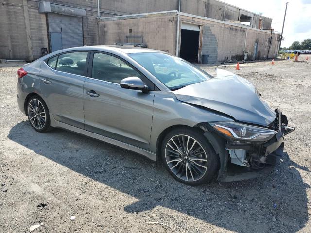 KMHD04LB2JU473913 - 2018 HYUNDAI ELANTRA SPORT GRAY photo 4