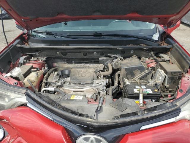 JTMWFREVXHJ145604 - 2017 TOYOTA RAV4 XLE RED photo 11