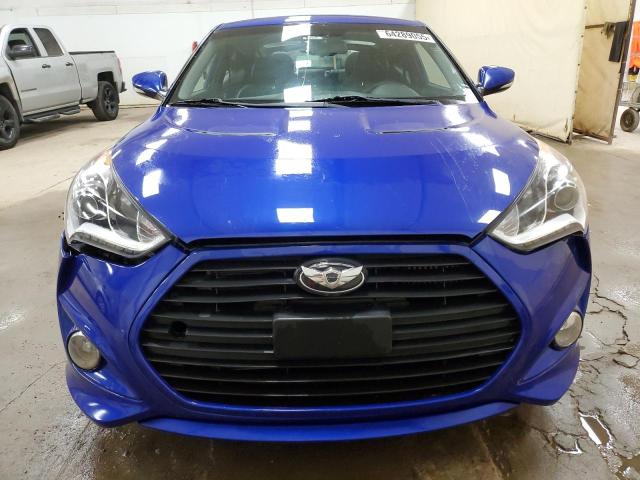 KMHTC6AE1DU120157 - 2013 HYUNDAI VELOSTER TURBO BLUE photo 5