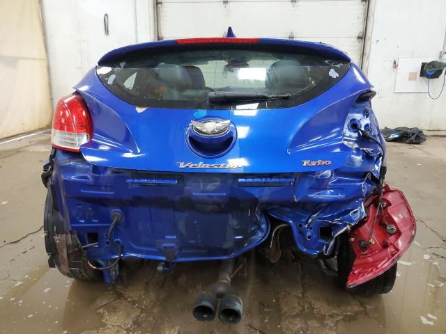 KMHTC6AE1DU120157 - 2013 HYUNDAI VELOSTER TURBO BLUE photo 6