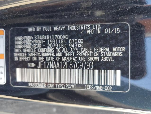 JF1ZNAA12F8709793 - 2015 TOYOTA SCION FR-S შავი ფოტო 12