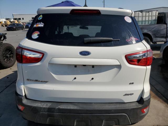 MAJ6P1UL1JC201279 - 2018 FORD ECOSPORT SE WHITE photo 6