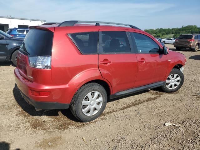 JA4AS2AW1CU020553 - 2012 MITSUBISHI OUTLANDER ES أحمر صورة 3