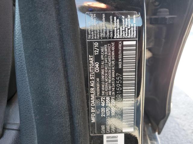 WDDGF8BBXBR159557 - 2011 MERCEDES-BENZ C 300 4MATIC BLACK photo 12