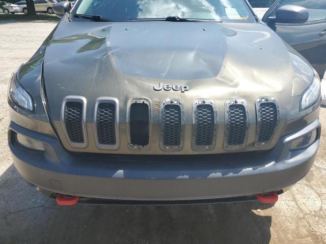 1C4PJMBS3FW642350 - 2015 JEEP CHEROKEE TRAILHAWK GREEN photo 12