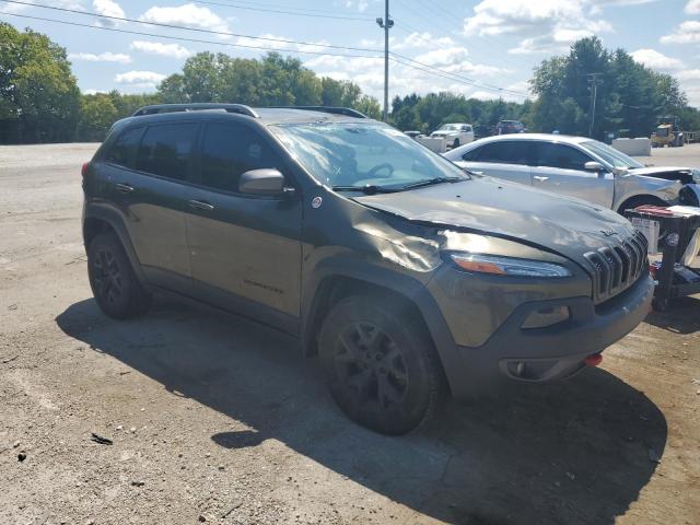 1C4PJMBS3FW642350 - 2015 JEEP CHEROKEE TRAILHAWK GREEN photo 4