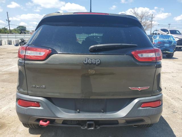 1C4PJMBS3FW642350 - 2015 JEEP CHEROKEE TRAILHAWK GREEN photo 6