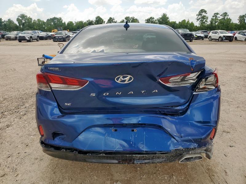 5NPE24AF7KH765853 - 2019 HYUNDAI SONATA SE BLUE photo 6