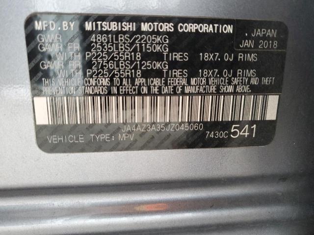 JA4AZ3A35JZ045060 - 2018 MITSUBISHI OUTLANDER SE GRAY photo 14