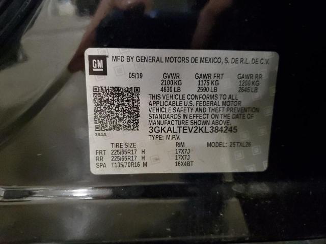 3GKALTEV2KL384245 - 2019 GMC TERRAIN SLE Чорний фото 13