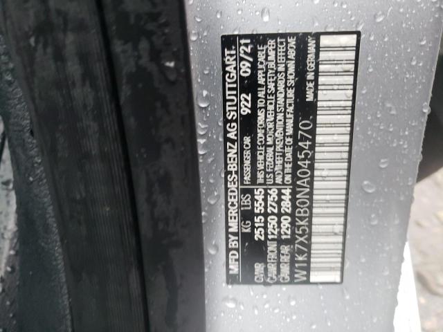 W1K7X5KB0NA045470 - 2022 MERCEDES-BENZ AMG GT 43 SILVER photo 12