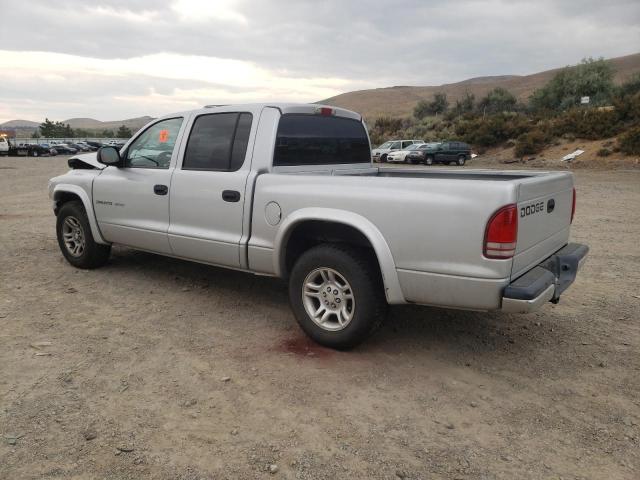 1B7HL38N22S521868 - 2002 DODGE DAKOTA QUAD SPORT SILVER photo 2