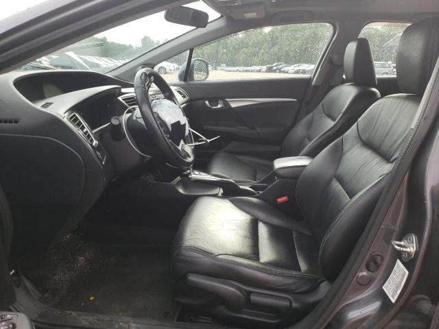 19XFB2F94DE089784 - 2013 HONDA CIVIC EXL ნაცრისფერი ფოტო 7