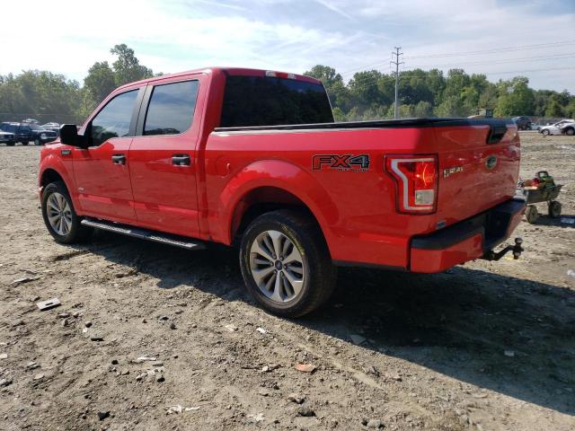 1FTEW1EP4HKC15851 - 2017 FORD F150 SUPERCREW RED photo 2