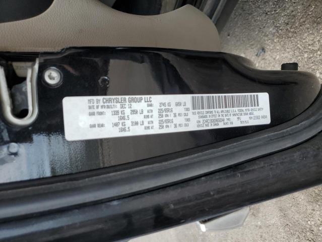 2C4RC1BG8DR656540 - 2013 CHRYSLER TOWN & COU TOURING BLACK photo 13