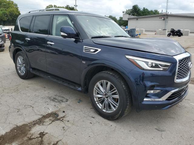 JN8AZ2NE1K9238629 - 2019 INFINITI QX80 LUXE BLUE photo 4