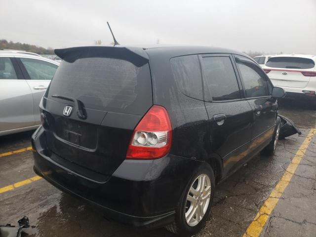 JHMGD38658S049559 - 2008 HONDA FIT SPORT BLACK photo 4