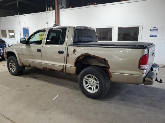 1B7HG48N02S582792 - 2002 DODGE DAKOTA QUAD SLT GOLD photo 2