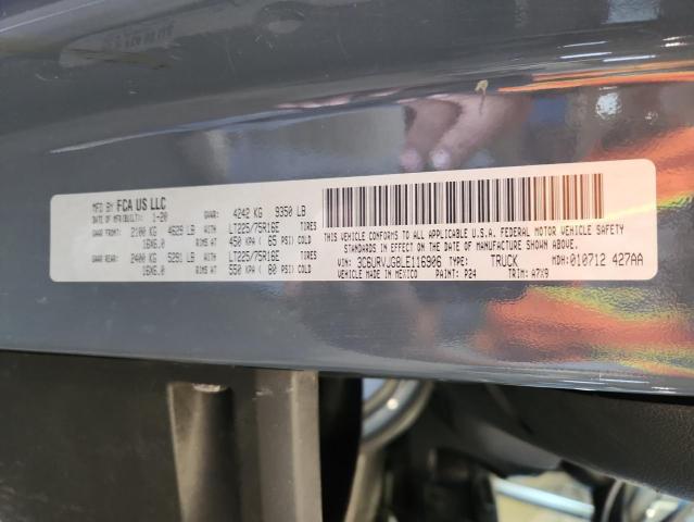 3C6URVJG8LE116906 - 2020 RAM PROMASTER 3500 HIGH ლურჯი ფოტო 12