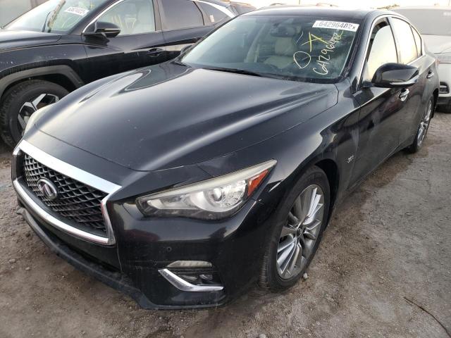 JN1EV7AP9JM355306 - 2018 INFINITI Q50 LUXE BLACK photo 2