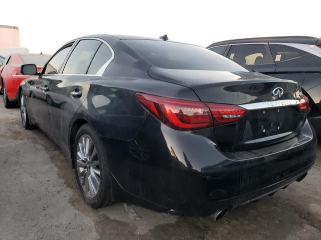 JN1EV7AP9JM355306 - 2018 INFINITI Q50 LUXE BLACK photo 3