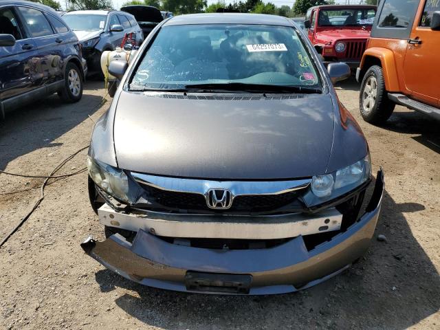 19XFA1F63AE024021 - 2010 HONDA CIVIC LX-S Մոխրագույն լուսանկար 5