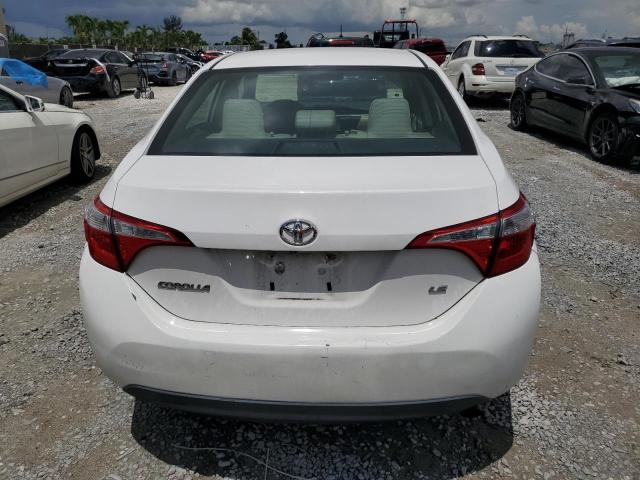 2T1BURHE8FC471586 - 2015 TOYOTA COROLLA L WHITE photo 6