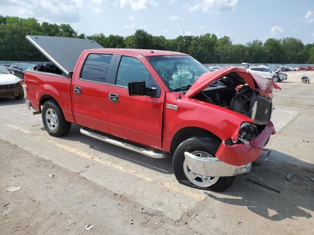 1FTRW12W18KE97878 - 2008 FORD F150 SUPERCREW RED photo 4