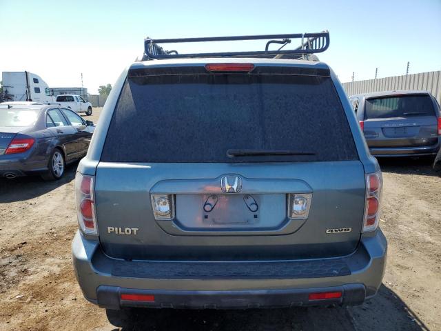 2HKYF18686H519728 - 2006 HONDA PILOT EX BLUE photo 6