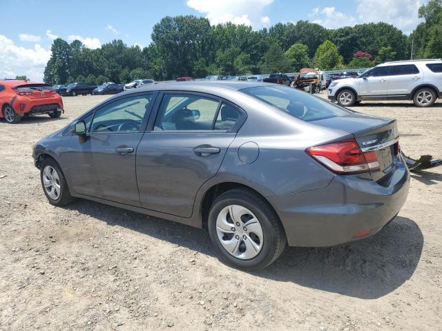 2HGFB2F55DH598379 - 2013 HONDA CIVIC LX GRAY photo 2