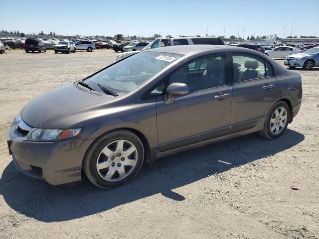 19XFA1F51AE015485 - 2010 HONDA CIVIC LX GRAY photo 1