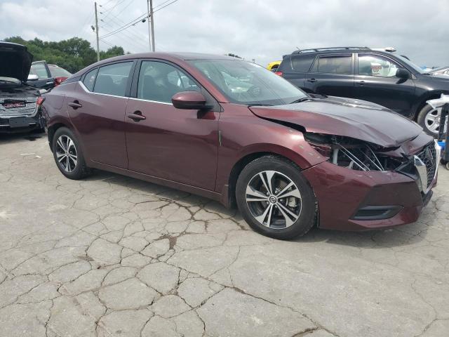 3N1AB8CV1NY263196 - 2022 NISSAN SENTRA SV MAROON photo 4