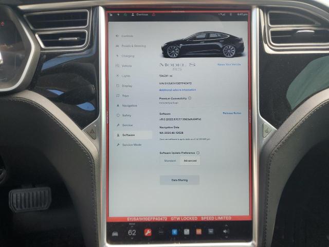 5YJSA1H10EFP40472 - 2014 TESLA MODEL S BLACK photo 9