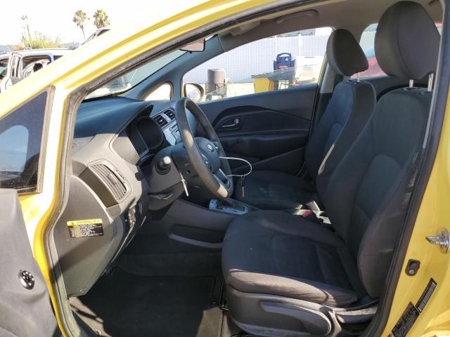 KNADM5A30G6583749 - 2016 KIA RIO LX YELLOW photo 7