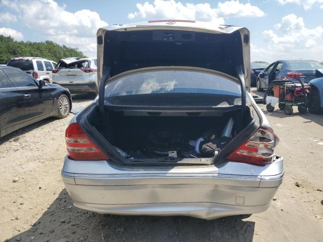 WDBRF81J25F624056 - 2005 MERCEDES-BENZ C 240 4MATIC SILVER photo 6