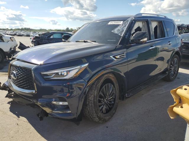 JN8AZ2AE1P9304481 - 2023 INFINITI QX80 LUXE BLUE photo 1