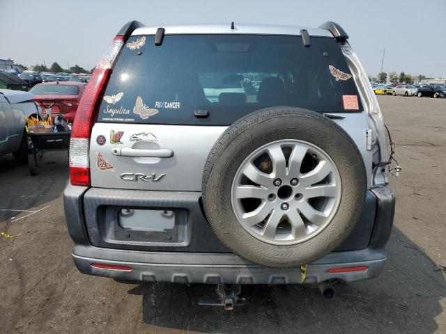 JHLRD78836C010367 - 2006 HONDA CR-V EX SILVER photo 6