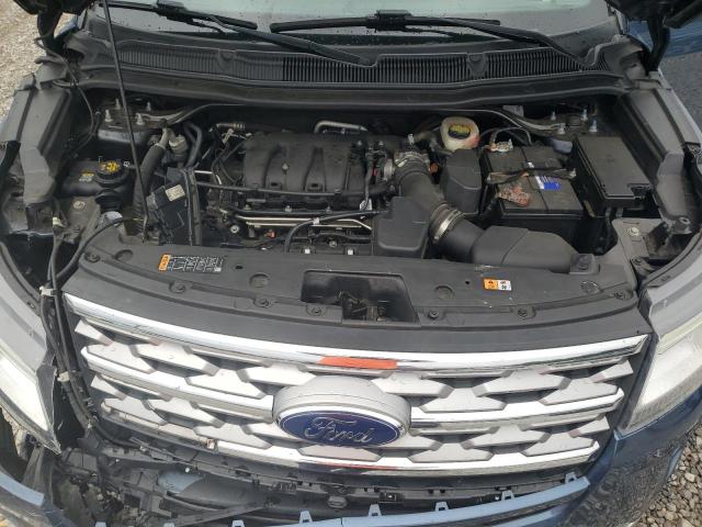 1FM5K7F80JGA28309 - 2018 FORD EXPLORER LIMITED Niebieski zdjęcie 12