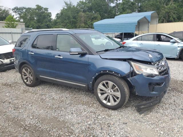 1FM5K7F80JGA28309 - 2018 FORD EXPLORER LIMITED Niebieski zdjęcie 4