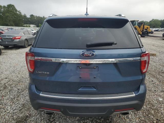 1FM5K7F80JGA28309 - 2018 FORD EXPLORER LIMITED Niebieski zdjęcie 6