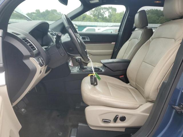1FM5K7F80JGA28309 - 2018 FORD EXPLORER LIMITED Niebieski zdjęcie 7