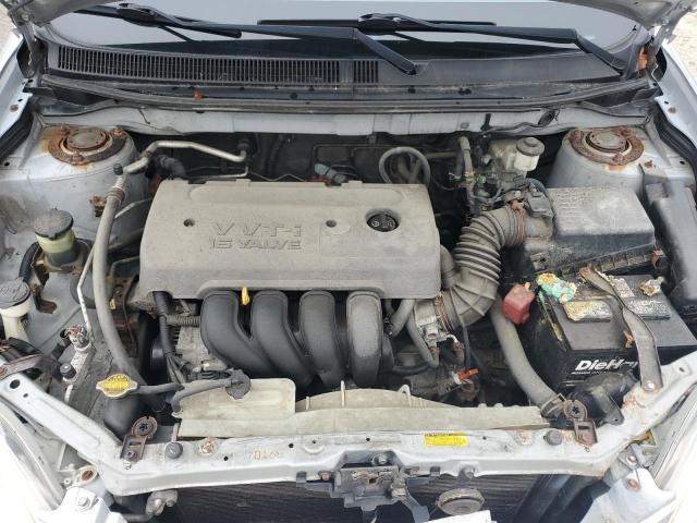 2T1KR32E35C496787 - 2005 TOYOTA COROLLA MA XR SILVER photo 11