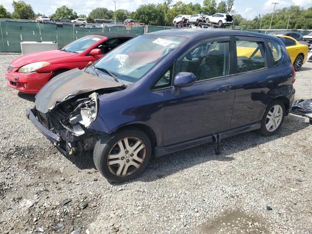 JHMGD38628S041211 - 2008 HONDA FIT SPORT BLUE photo 1