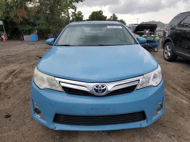 4T1BD1FK7CU005376 - 2012 TOYOTA CAMRY HYBRID BLUE photo 5