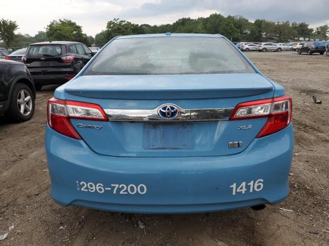 4T1BD1FK7CU005376 - 2012 TOYOTA CAMRY HYBRID BLUE photo 6